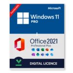 Windows 11 Pro + Microsoft Office 2021 Professional Bundle – Digital Licenses 1PC (Lifetime)